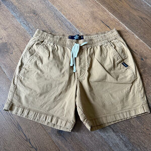 Hollister Men’s Khaki Elastic Waist Shorts – Everyday Athletic Beach Shorts M